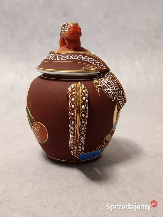 Kutani Satsuma Cukiernica Japonia Motyw Jawor