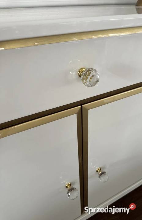 Komoda glamour ELEGANCE z dekorami styl hamptons 100cm Komody