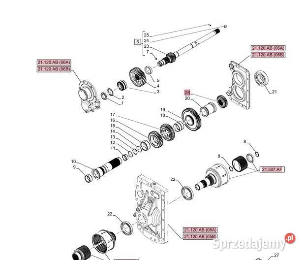 Koło zębate 87528364 CNH 29 zębów Lublin