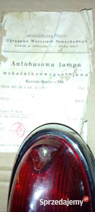 Lampa PRL loftt MPK MZK PKS jelcz San Jarosław