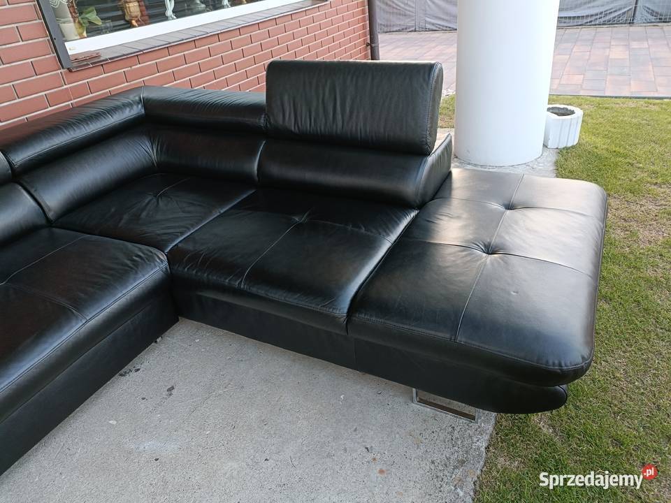 Sprzedam narożnik ze skóry Komplety wypoczynkowe wielkopolskie Konin