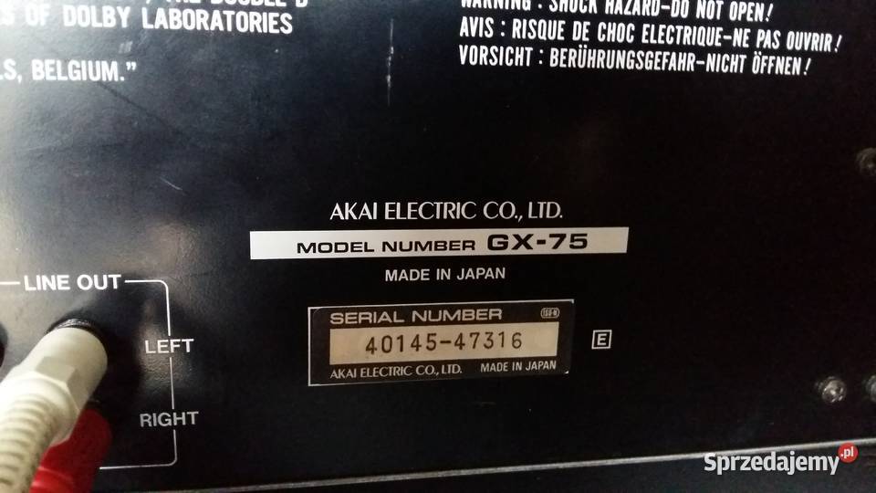 Magnetofon AKAI GX75 Warszawa