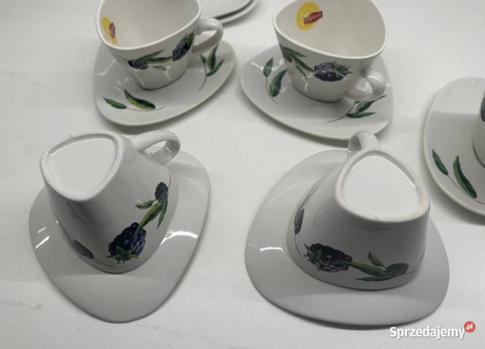 Filiżanki do kawy porcelanowe Lipton Łódź sprzedam