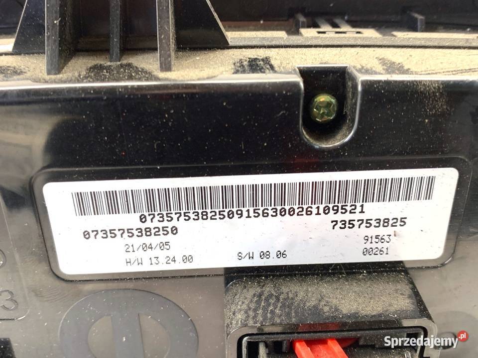 PANEL STEROWANIA NAWIEWU FIAT TIPO 07357538250 osobowe sprzedam