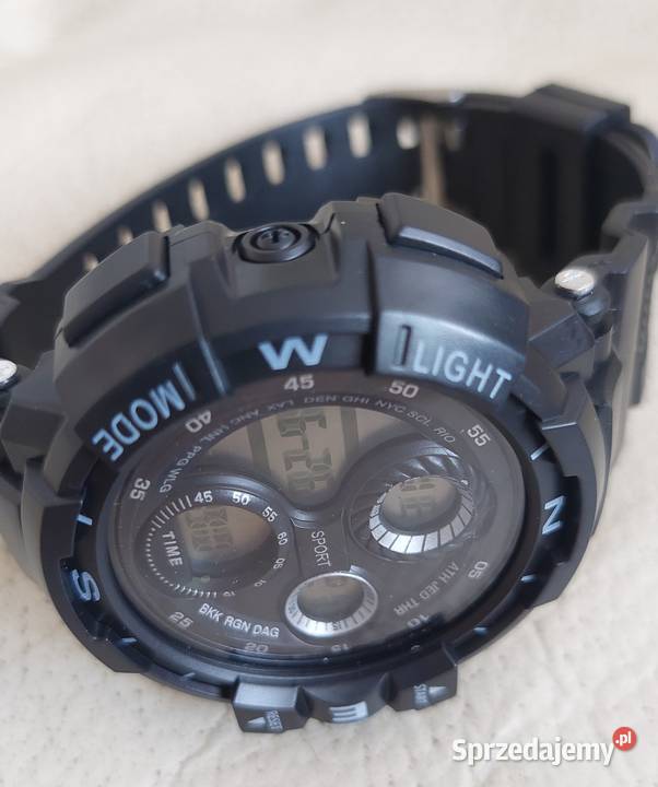 Masywny męski zegarek sportowy wielofunkcyjny Warszawa sprzedam