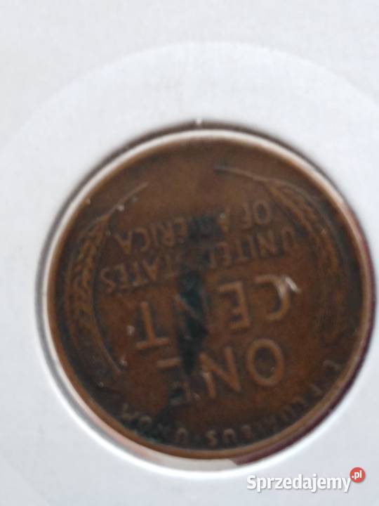 Moneta 1 cent usa Lincoln 1937 S lubuskie Żary