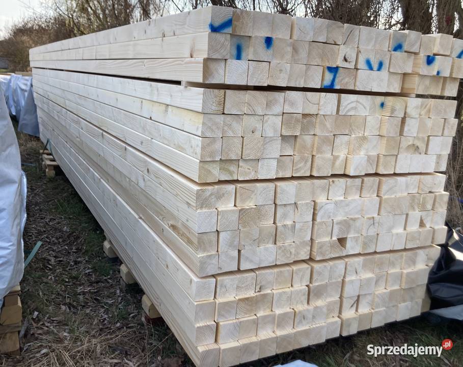 wka 70x70 AB sucha strugana świerk skandynawski lubuskie Czarnowo