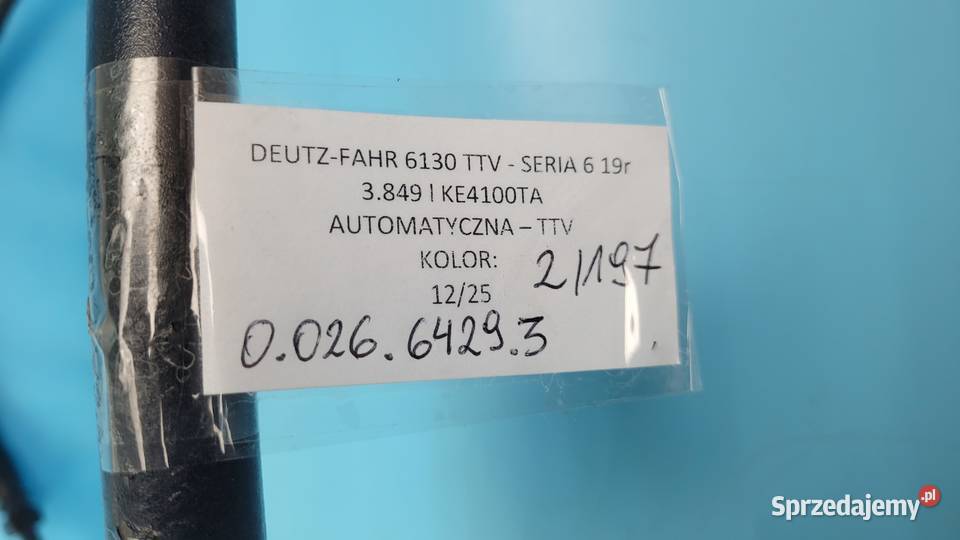 DEUTZFAHR 6130 TTV PRZEWÓD RURA PNEUMATYCZNA Kolno sprzedam