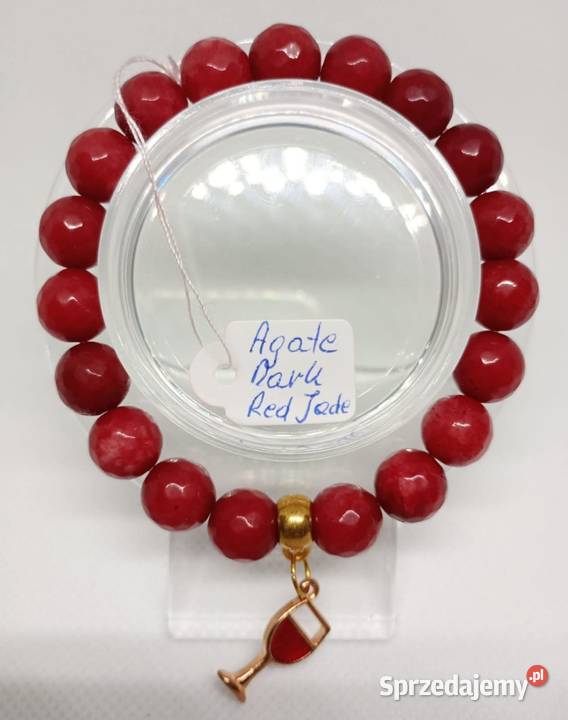 Bransoletka z kamienia Agat Obwód 16