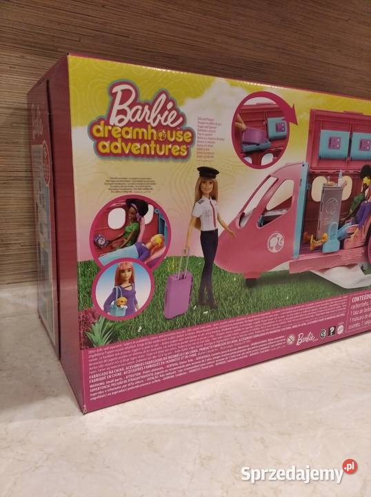 NAJTANIEJ Wymarzony Samolot Barbie Lalka Pilot Zabrze
