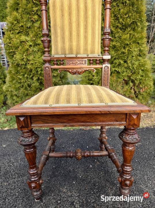 Piękny komplet czterech eklektycznych krzeseł Szczecin