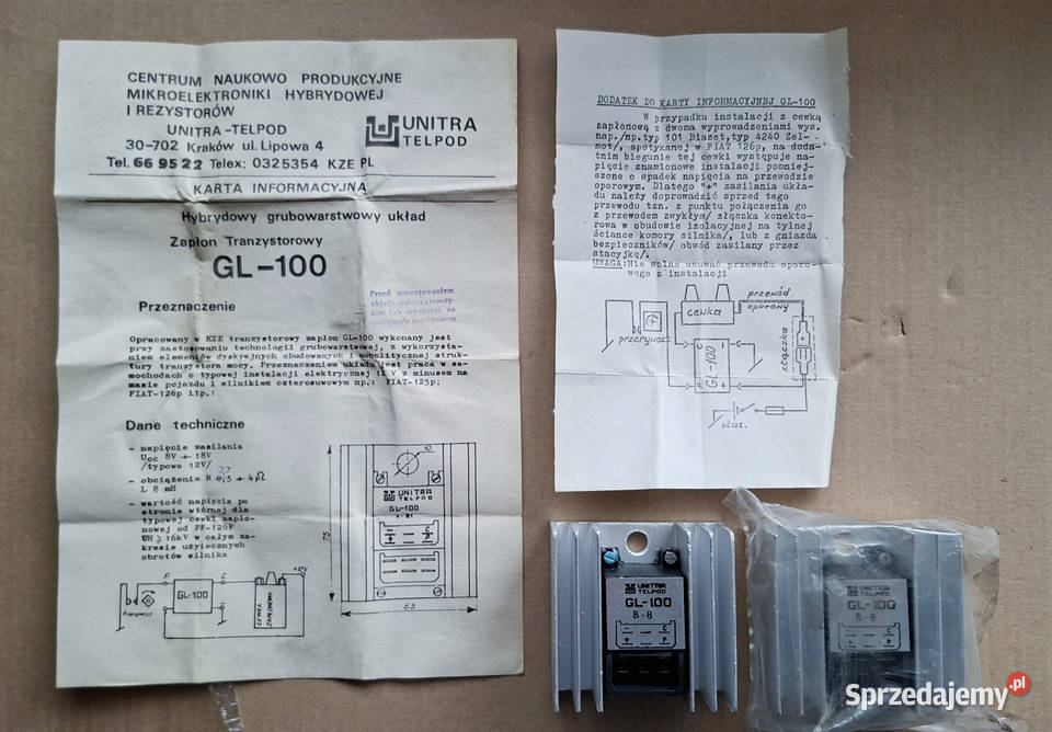 Moduł zapłonowy GL100 Dąbrowa Górnicza