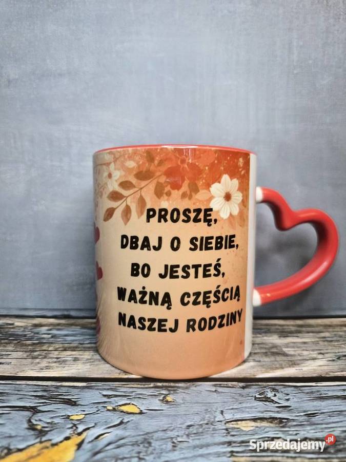 Kubek reklamowy z własną grafiką logiem tekstem Poznań