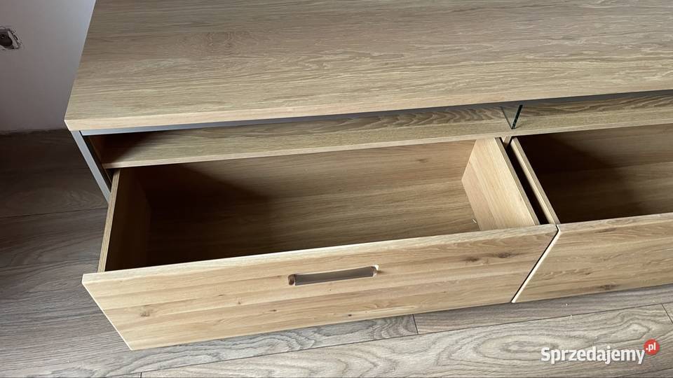 Szafka komoda RTV Dąb bianco 180 51cm Bogatynia