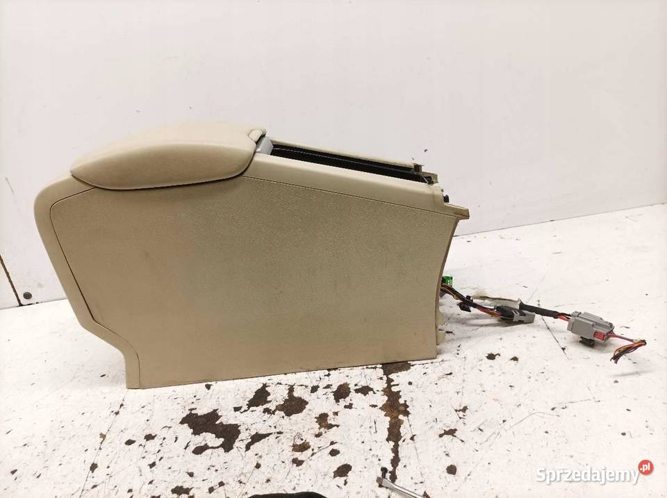 TUNEL ŚRODKOWY PODŁOKIETNIK SOFT BEIGE SKÓRA