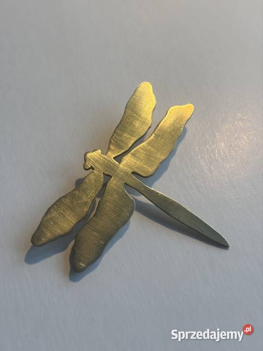 Broszka złota ważka Bydgoszcz