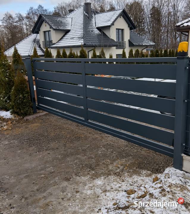 Brama przesuwna wypełnienie Aluminium bramy Bramy