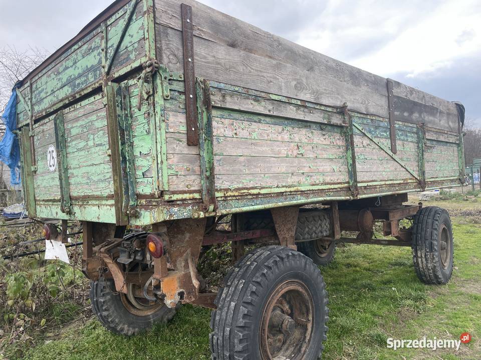 Rolnicza przyczepa sztywna niemiecka Długowola Pierwsza sprzedam