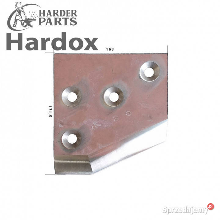 Nóż półtrójkątny HARDOX części do wycinaka kiszonki KREATEC