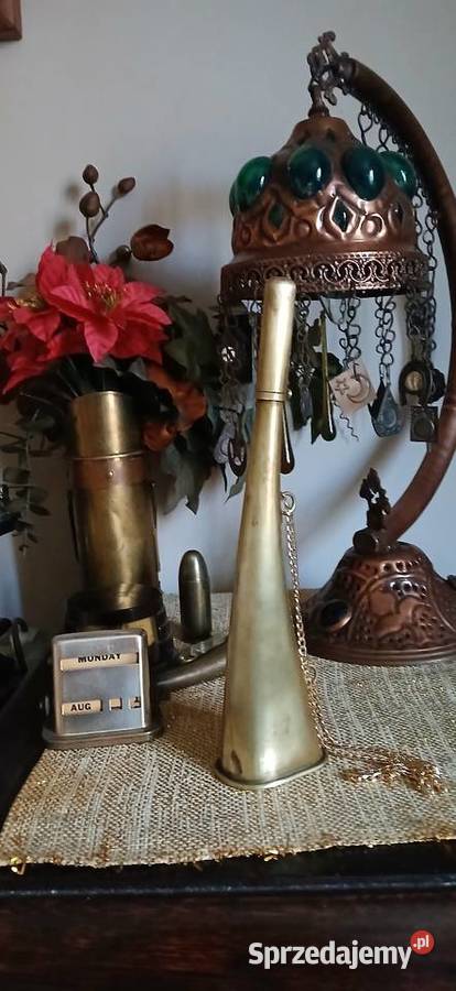 Stara trąbka sygnałowa Instrumenty dęte Kraków