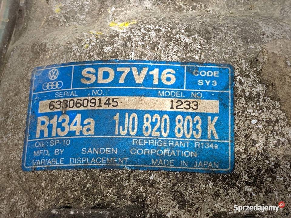 SPRĘŻARKA KLIMATYZACJI SKODA OCTAVIA I osobowe