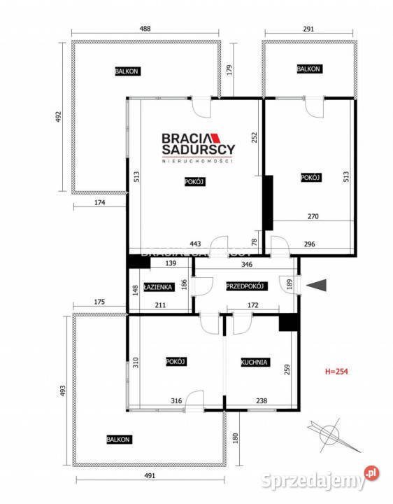 Mieszkanie 6577m2 3 pokojowe Kraków Złota