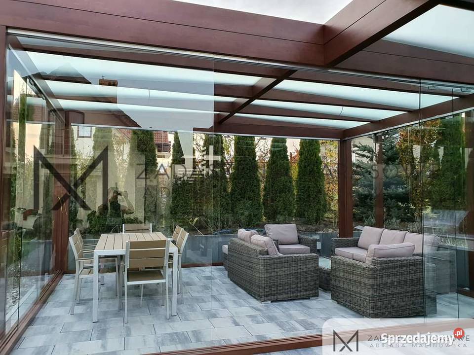 Zadaszenia tarasowe Nowoczesna altana Szklany łódzkie Sieradz