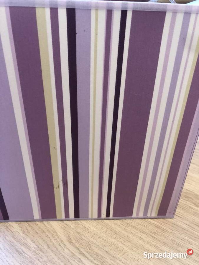 Fioletowa wisząca lampa i kinkiet w pasy Violado Nowy Sącz