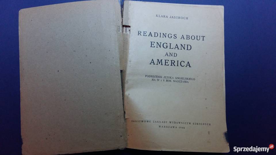 Readings about England and America 1946r Klara Łódź