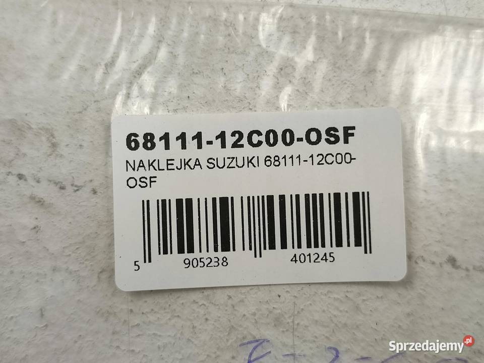 NAKLEJKA SUZUKI NA BAK SUZUKI TL1000S 19971999