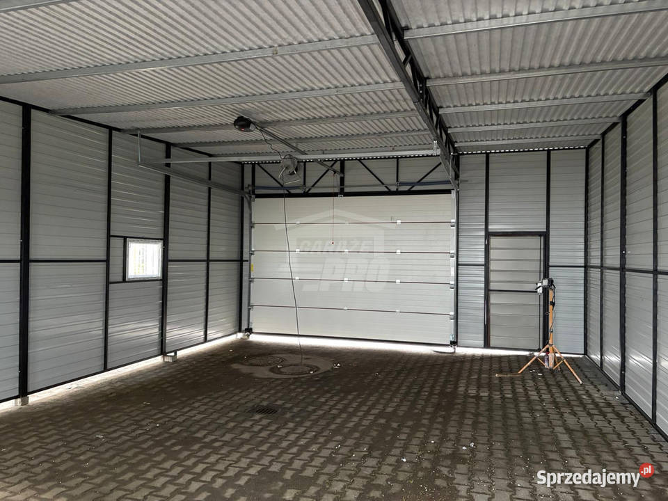 Hala garaż blaszany 6x8m brama segmentowa4x okno Gdańsk sprzedam