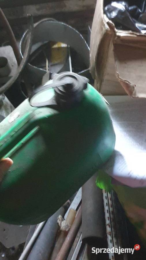 Kanister plastikowy mały zielony na benzyne olej Kanistry, lejki i pompki Warszawa