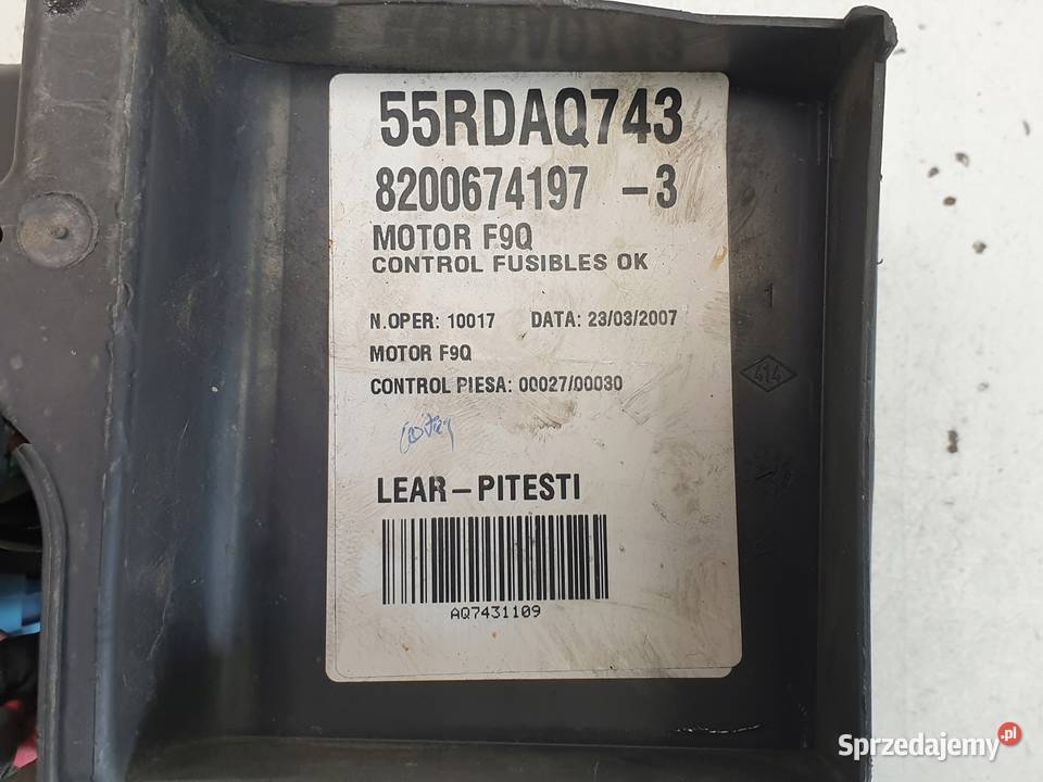 Renault Laguna II 19 DCI SKRZYNKA BEZPIECZNIKÓW lubelskie Rudka sprzedam