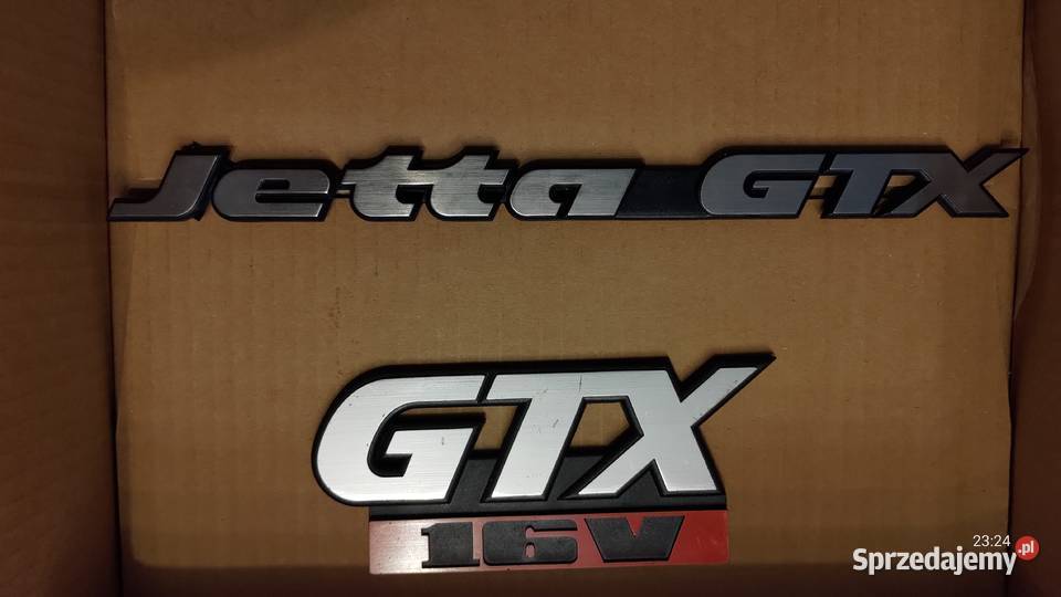 Emblemat nowy Jetta GTX VW Jetta a2 II na pas i Suwałki sprzedam