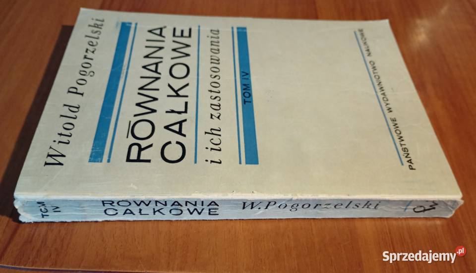 Równania całkowe i ich zastosowania 4 Całki Gdańsk sprzedam