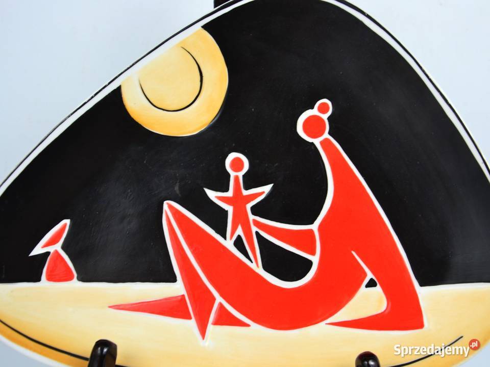 Patera art deco Zsolnay Trk Jnos Węgry lata 60te Warszawa