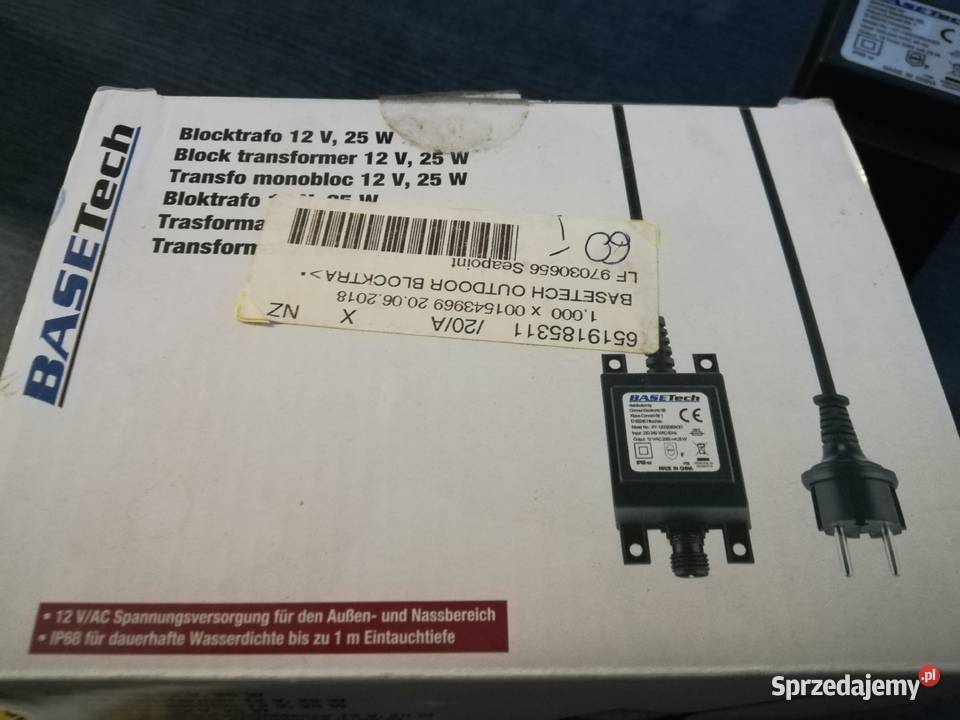 Basetech XY12002085AGO Transformator halogenowy dolnośląskie Wrocław sprzedam