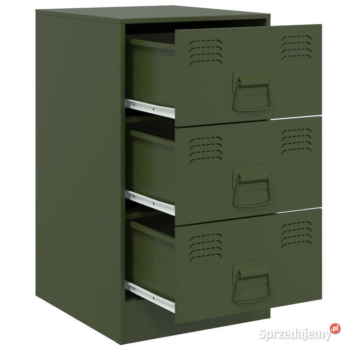 Szafka nocna oliwkowa zieleń 345x39x62 stal Warszawa sprzedam