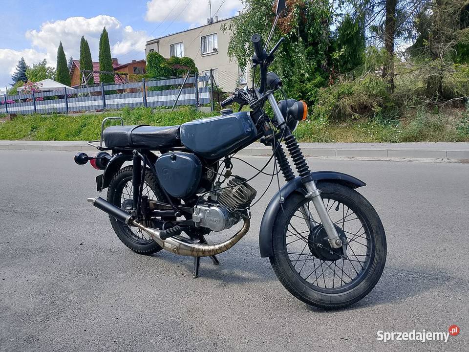 Simson S51 tuning szary podkarpackie Wola Rafałowska