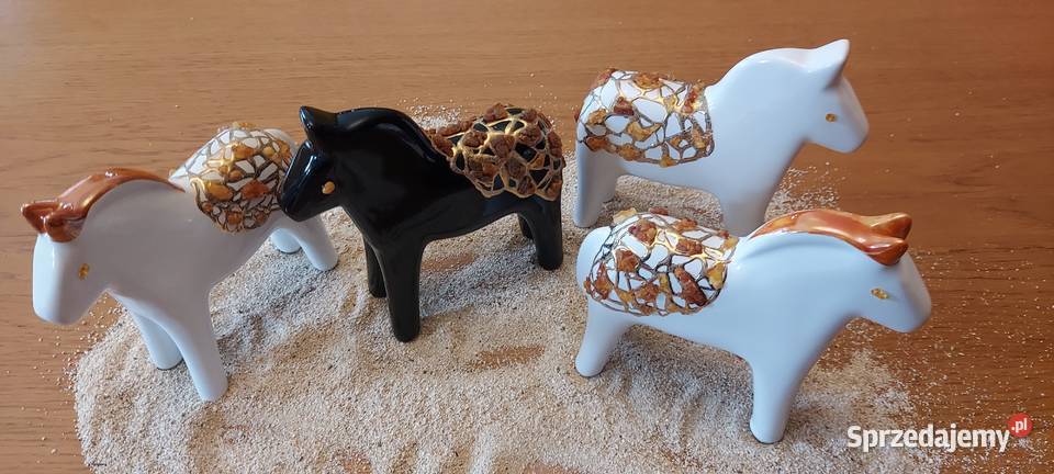 Byk Figurka Byczek ceramiczny ręcznie malowany Sierakowice