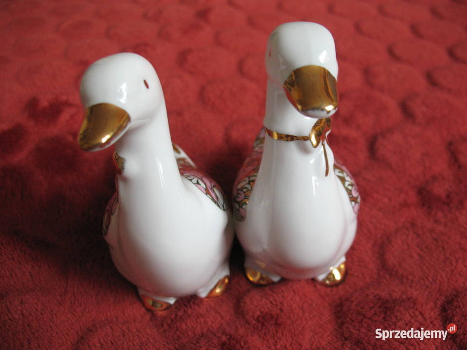 Gęsi figurki z porcelany 10 mazowieckie