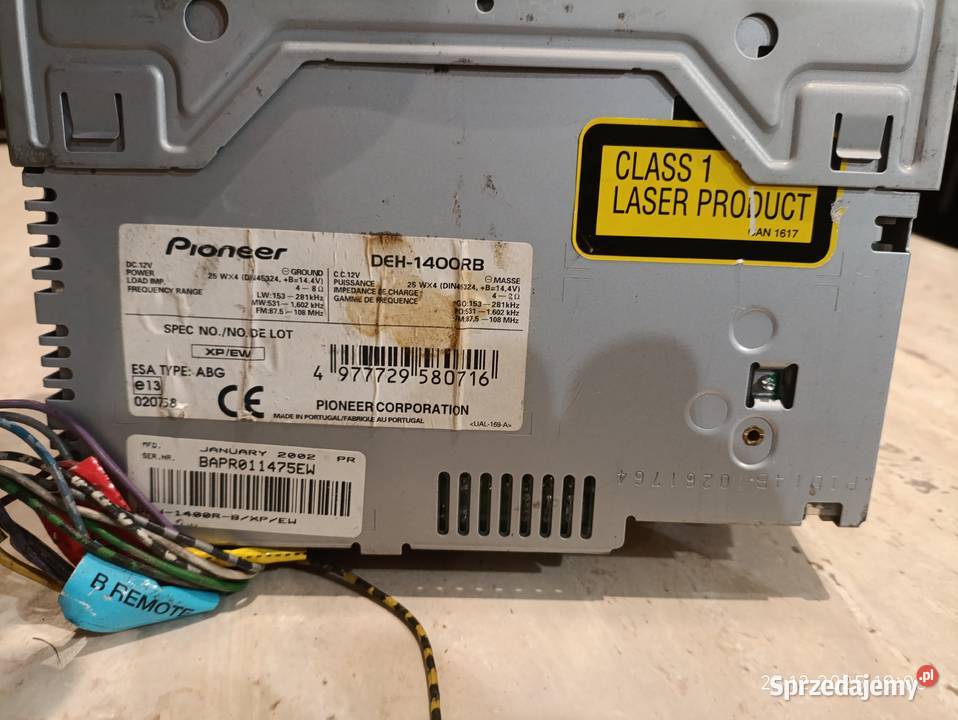 Radio samochodowe Pioneer mazowieckie Wyszków