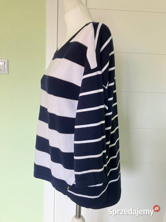 Granatowy sweter paski Monnari wiskoza L Swetry i golfy Rzeszów