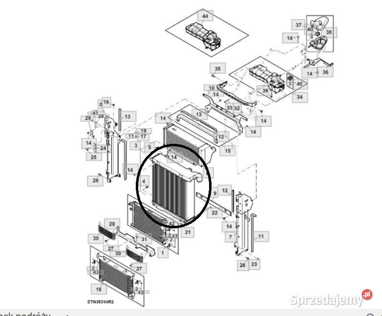 Zwolnica Półoś Piasta 134572402 Case IH 5150 wielkopolskie Wilkowo