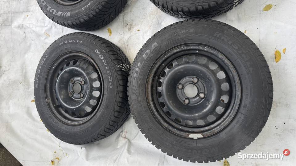 Komplet koła zimowe 55J ET39 18570 R14 88T Opel dolnośląskie Gruszków sprzedam