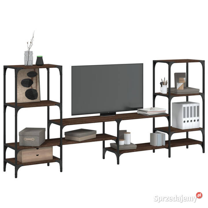 Szafka pod TV brązowy dąb 2065x285x95 WM842485 Warszawa