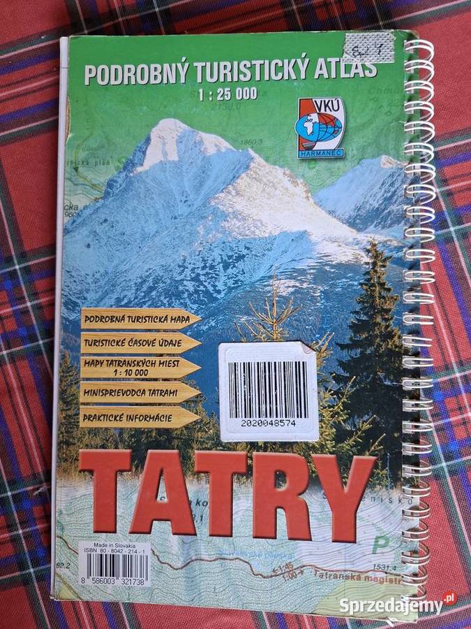 Tatry Podrobny Turisticky Atlas 125 000 sprzedam