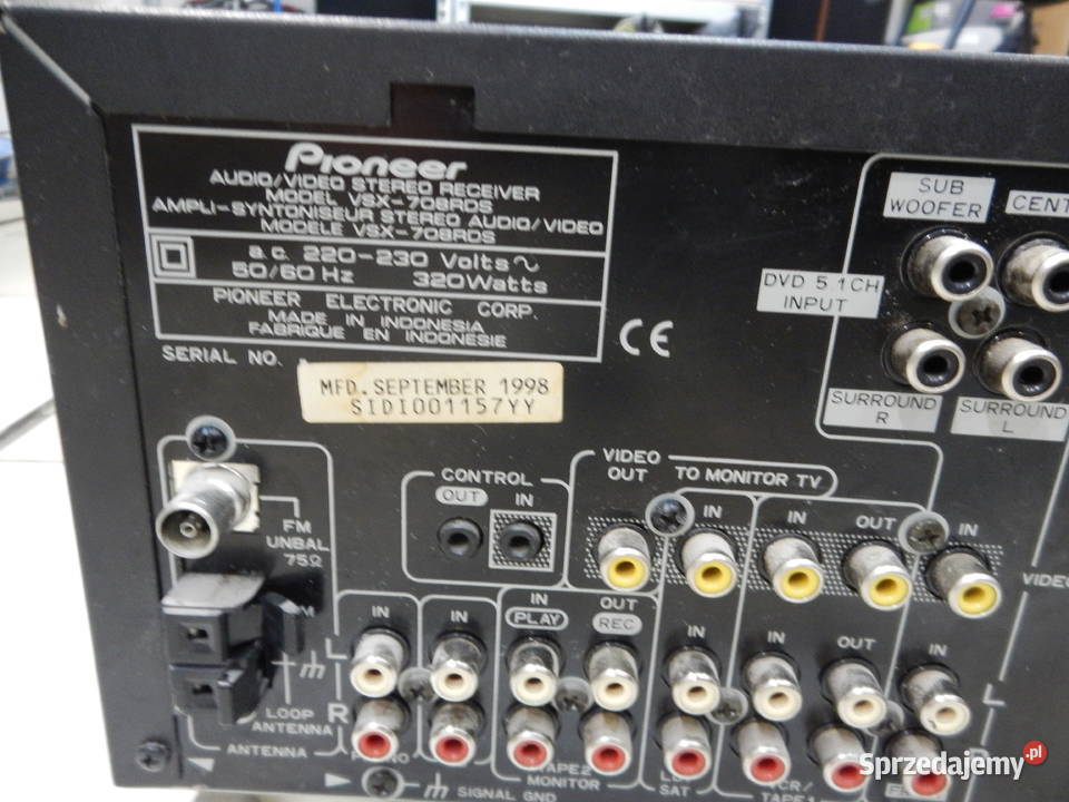 Amplituner Pioneer VSX708RSD pilot podkarpackie Leżajsk sprzedam