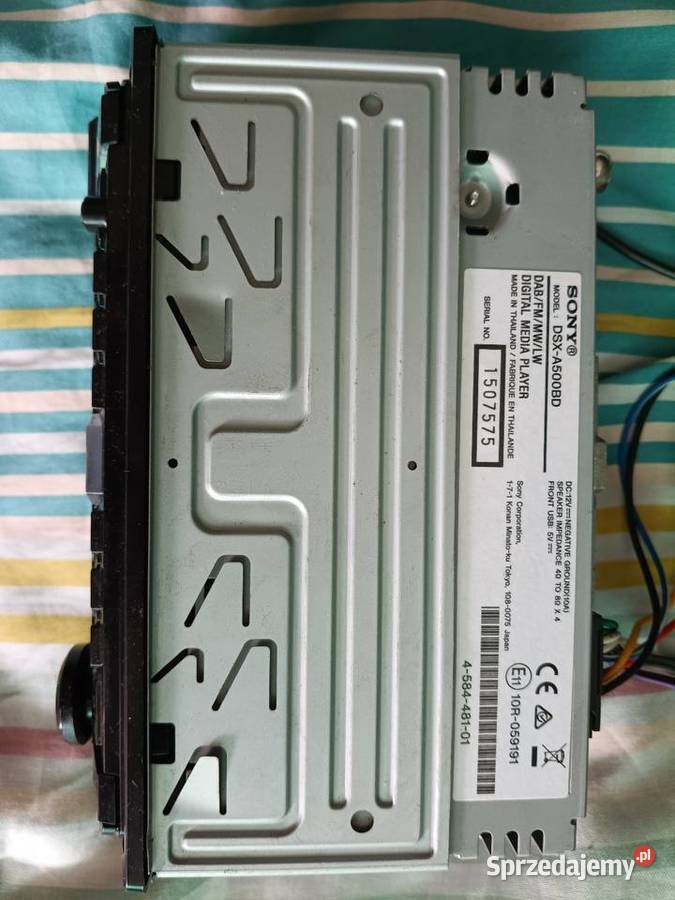 Radio Sony DSXA500BD z Bluetooth lubuskie Gorzów Wielkopolski sprzedam