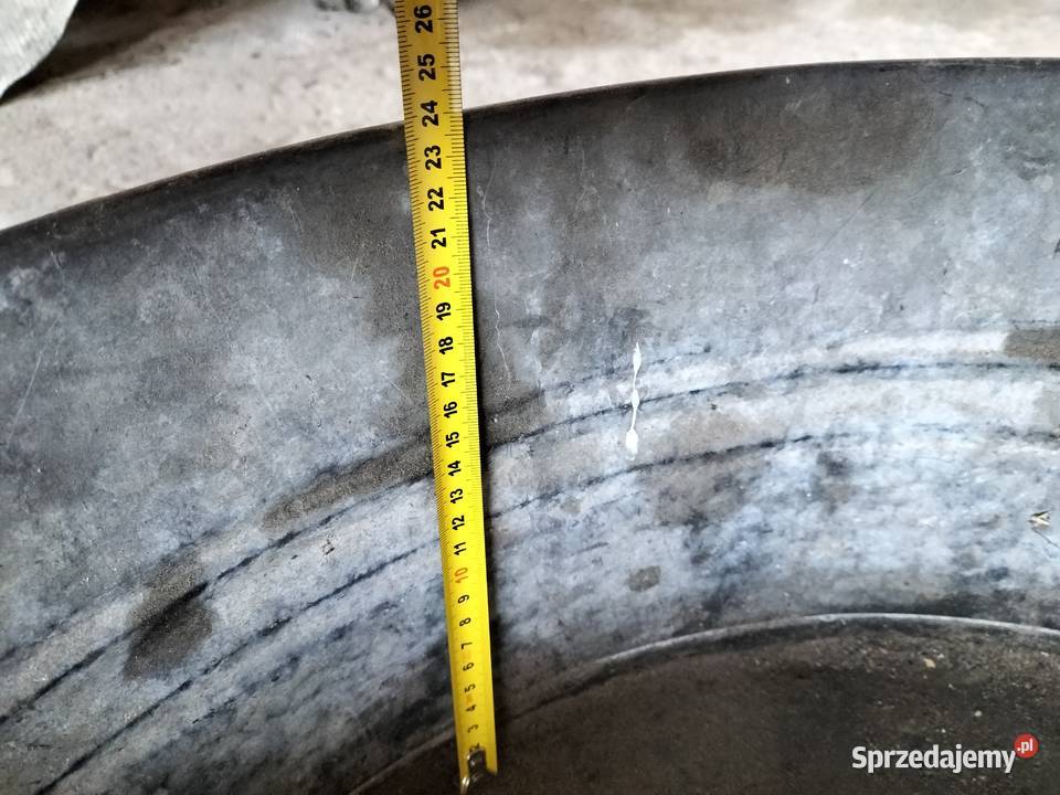 Balia stara wanna okrągła ocynkowana lubelskie Kamień-Kolonia